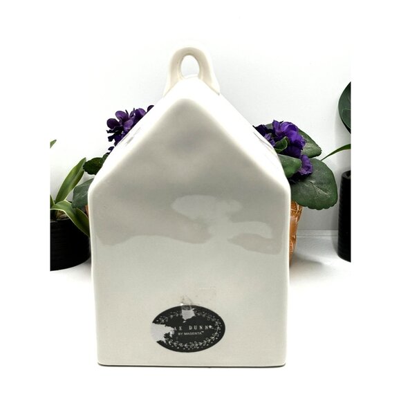 Rae Dunn Ceramic Birdhouse With "Peace" Design - Picture 8 of 9